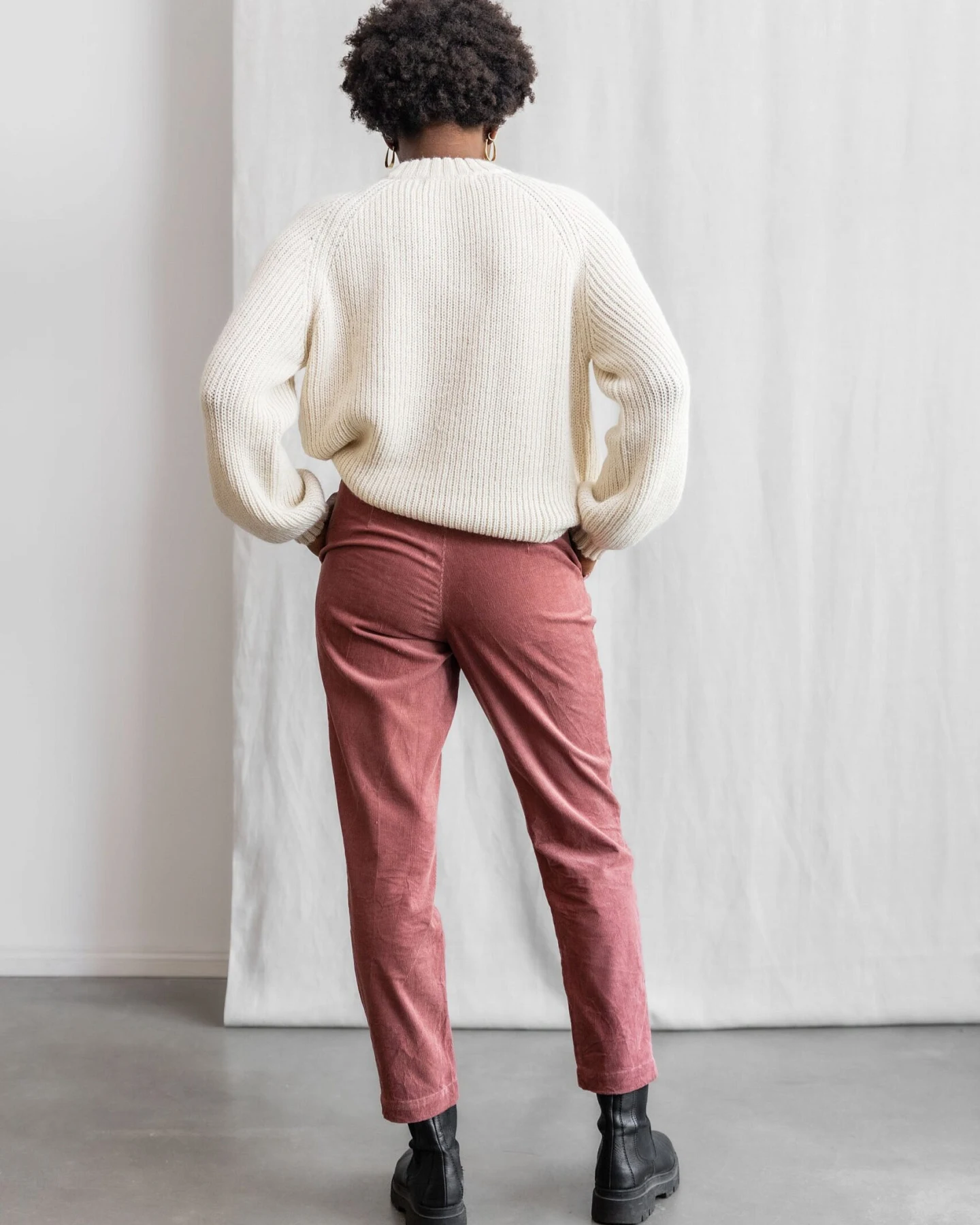 Jyoti Fair Works Damen vegan Hose Suhrut Alt Rosa – Ansicht 2