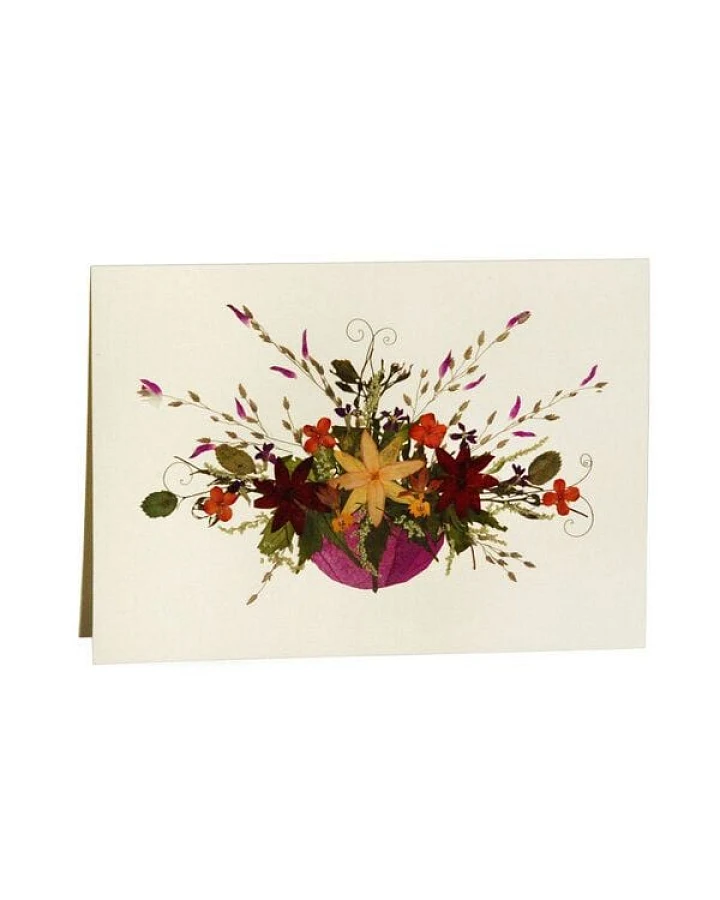 GLOBO Fair Trade Grußkarte Wildblumen FRÜHLINGS ERWACHEN