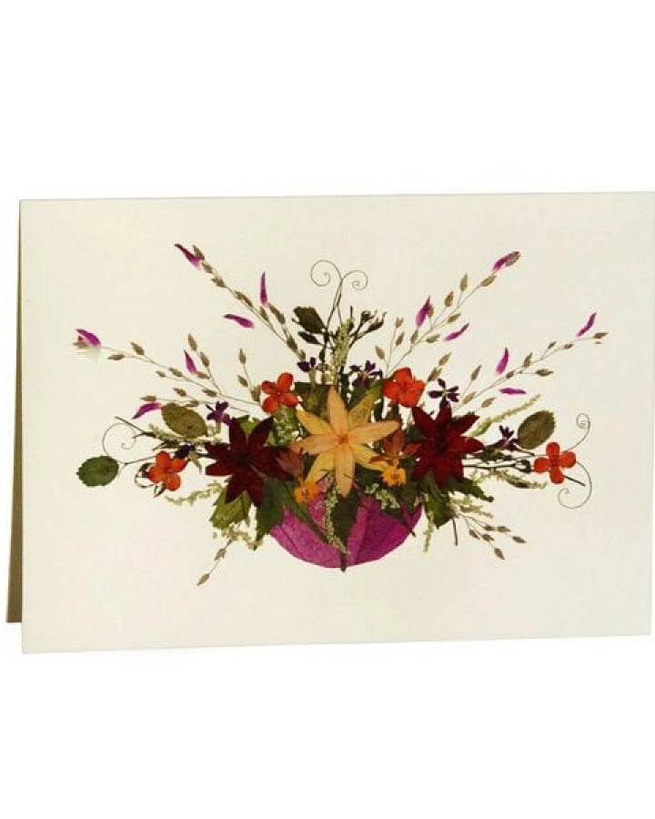 GLOBO Fair Trade Grußkarte Wildblumen FRÜHLINGS ERWACHEN