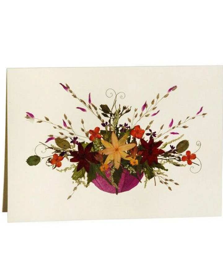 GLOBO Fair Trade Grußkarte Wildblumen FRÜHLINGS ERWACHEN