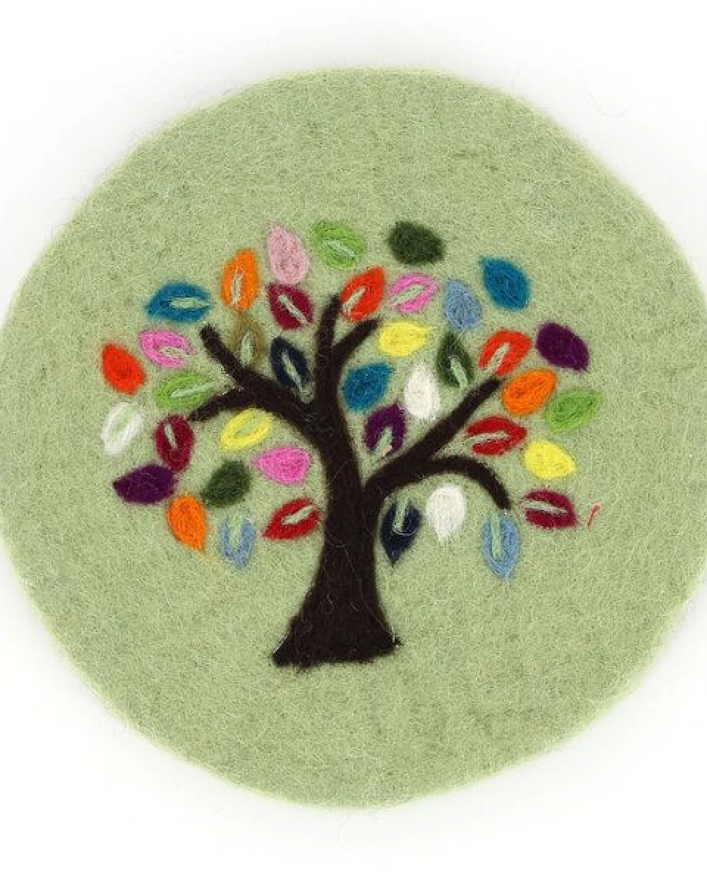 GLOBO Fair Trade Topfuntersetzer TREE OF LIFE aus Wollfilz – Ansicht 2