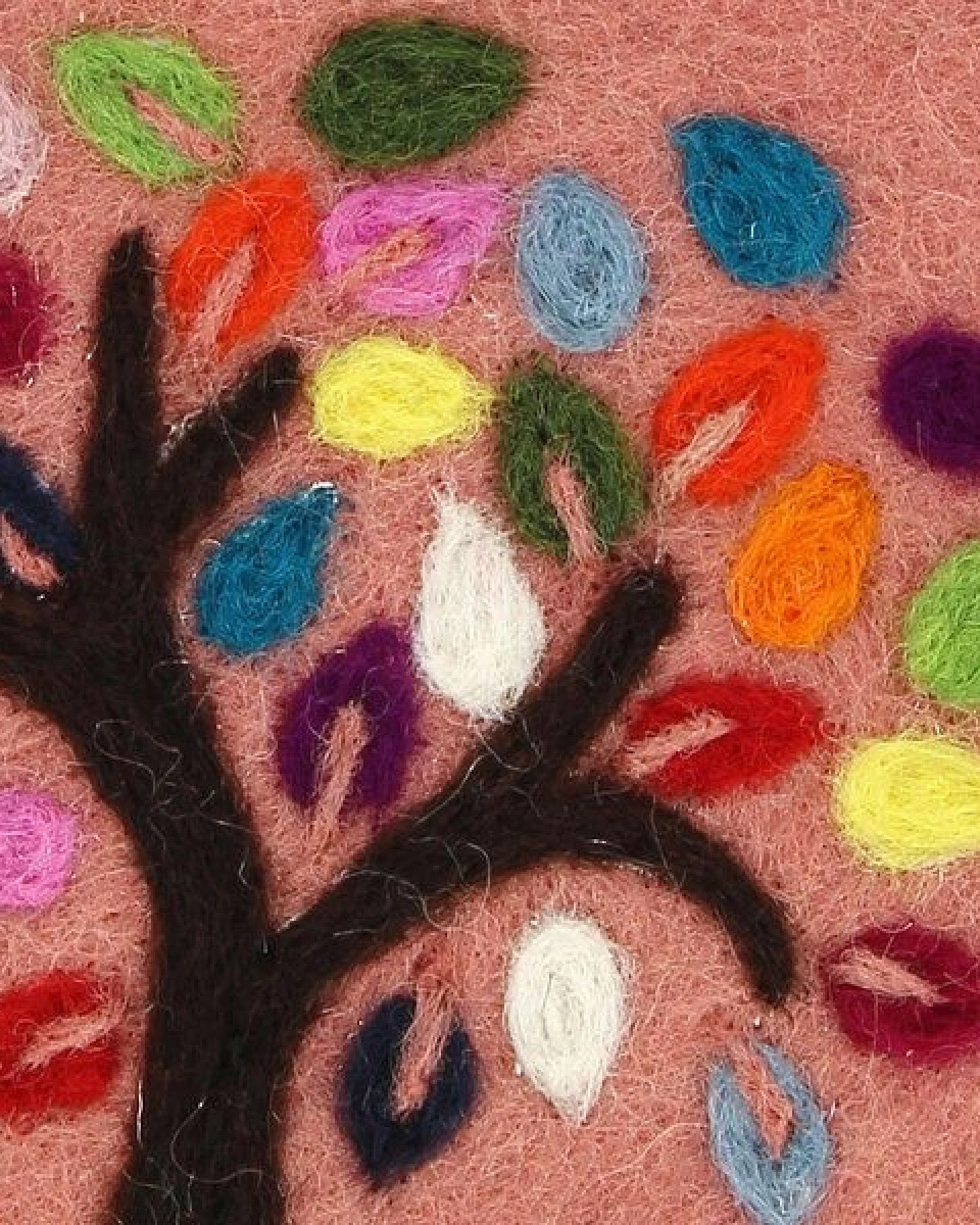 GLOBO Fair Trade Topfuntersetzer TREE OF LIFE aus Wollfilz – Ansicht 3