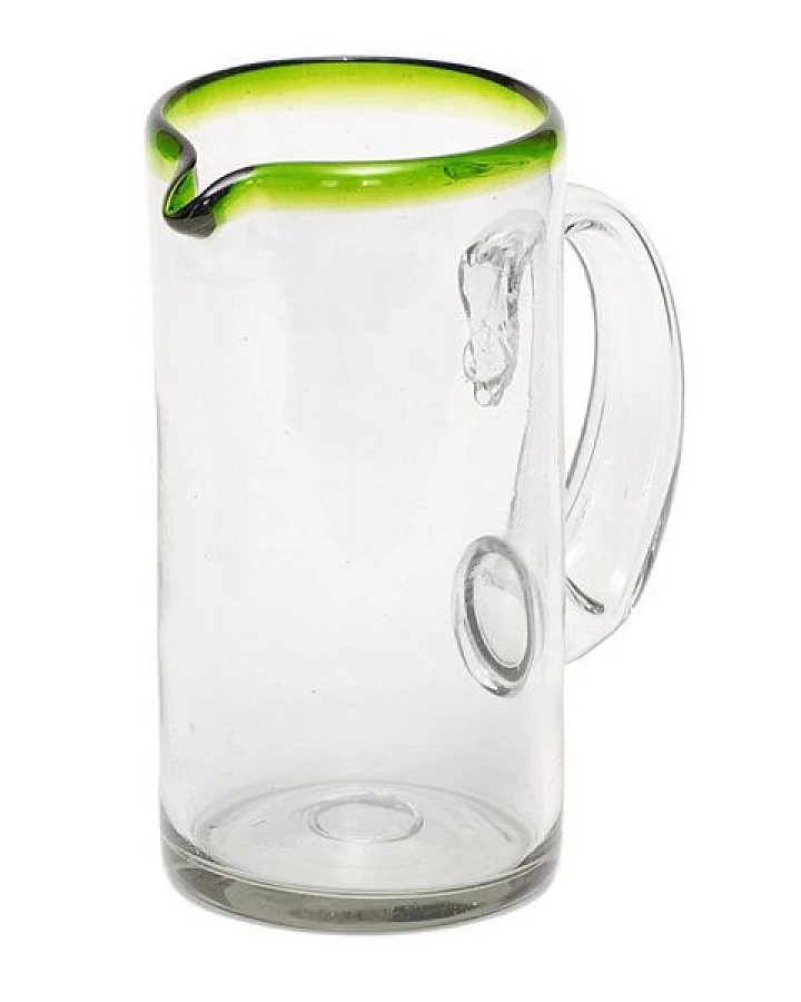 GLOBO Fair Trade Krug LIMONADA aus Recyclingglas, mundgeblasen, verschiedene Designs