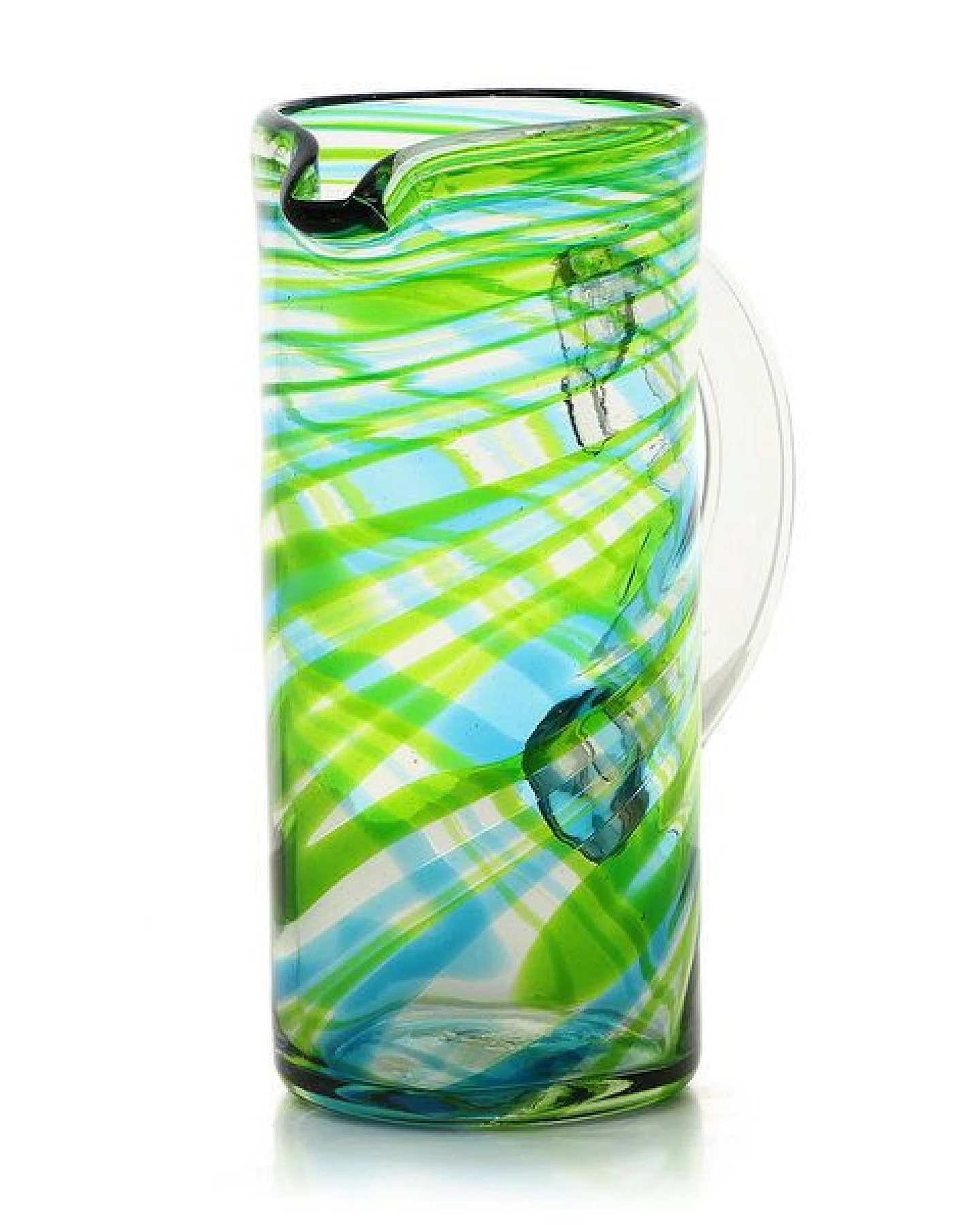 GLOBO Fair Trade Krug LIMONADA aus Recyclingglas, mundgeblasen, verschiedene Designs – Ansicht 2