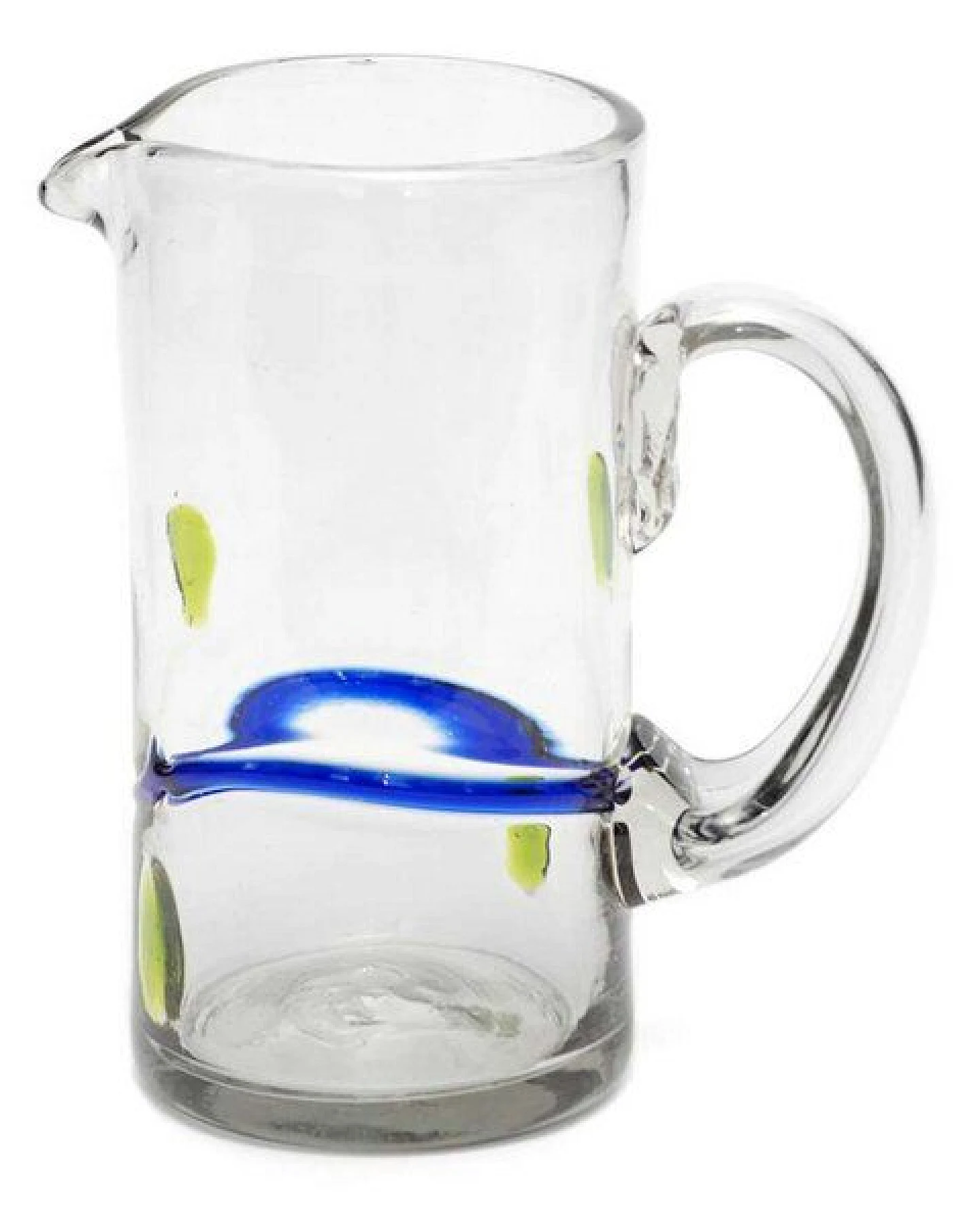 GLOBO Fair Trade Krug LIMONADA aus Recyclingglas, mundgeblasen, verschiedene Designs – Ansicht 2