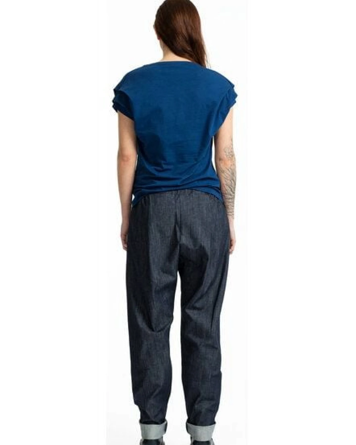 FORMAT COSY II pants, denim dunkelblau unisex – Ansicht 4
