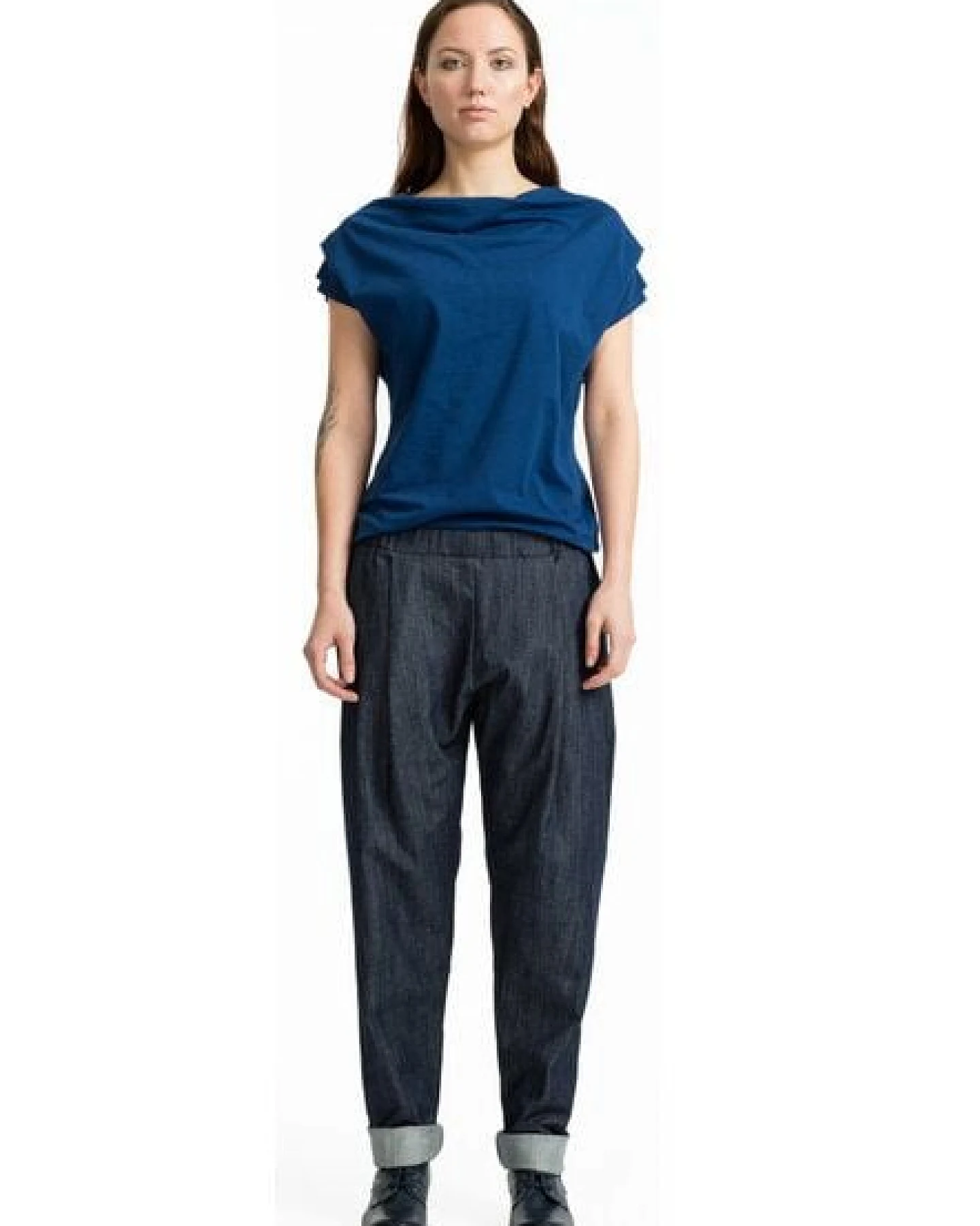 FORMAT COSY II pants, denim dunkelblau unisex – Ansicht 2