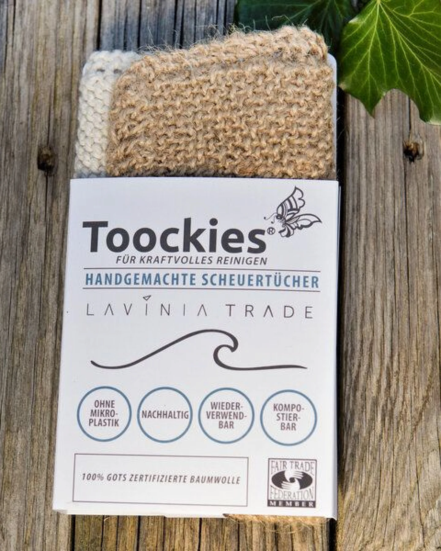 Toockies Spültücher in Doppeltpack - Jute und Baumwolle – Ansicht 2