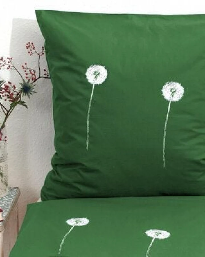 Hirschkind Bio-Kopfkissenbezug 'Pusteblumen'