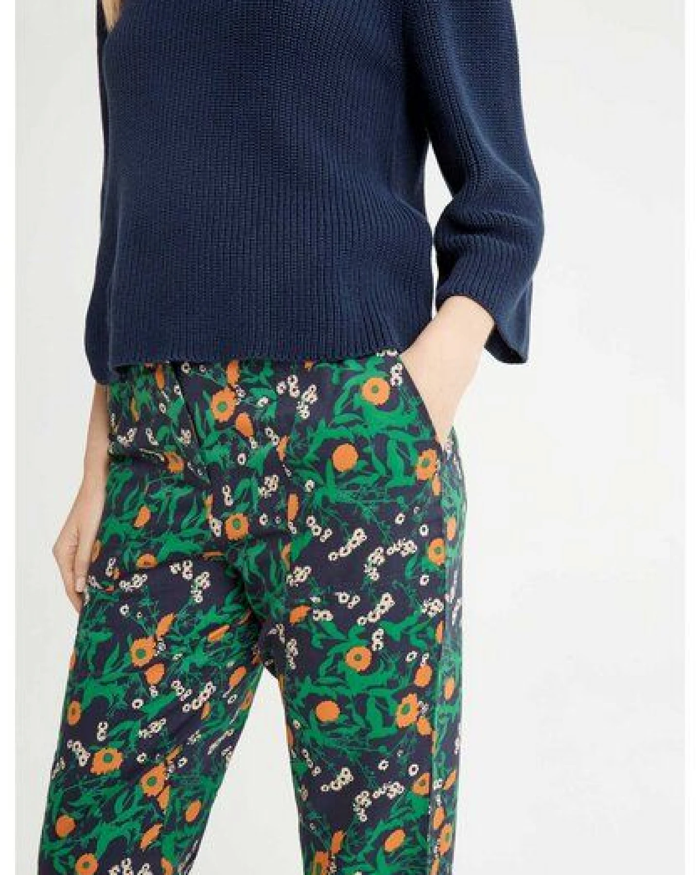 People Tree Claudia Marigold Print Trousers – Ansicht 2
