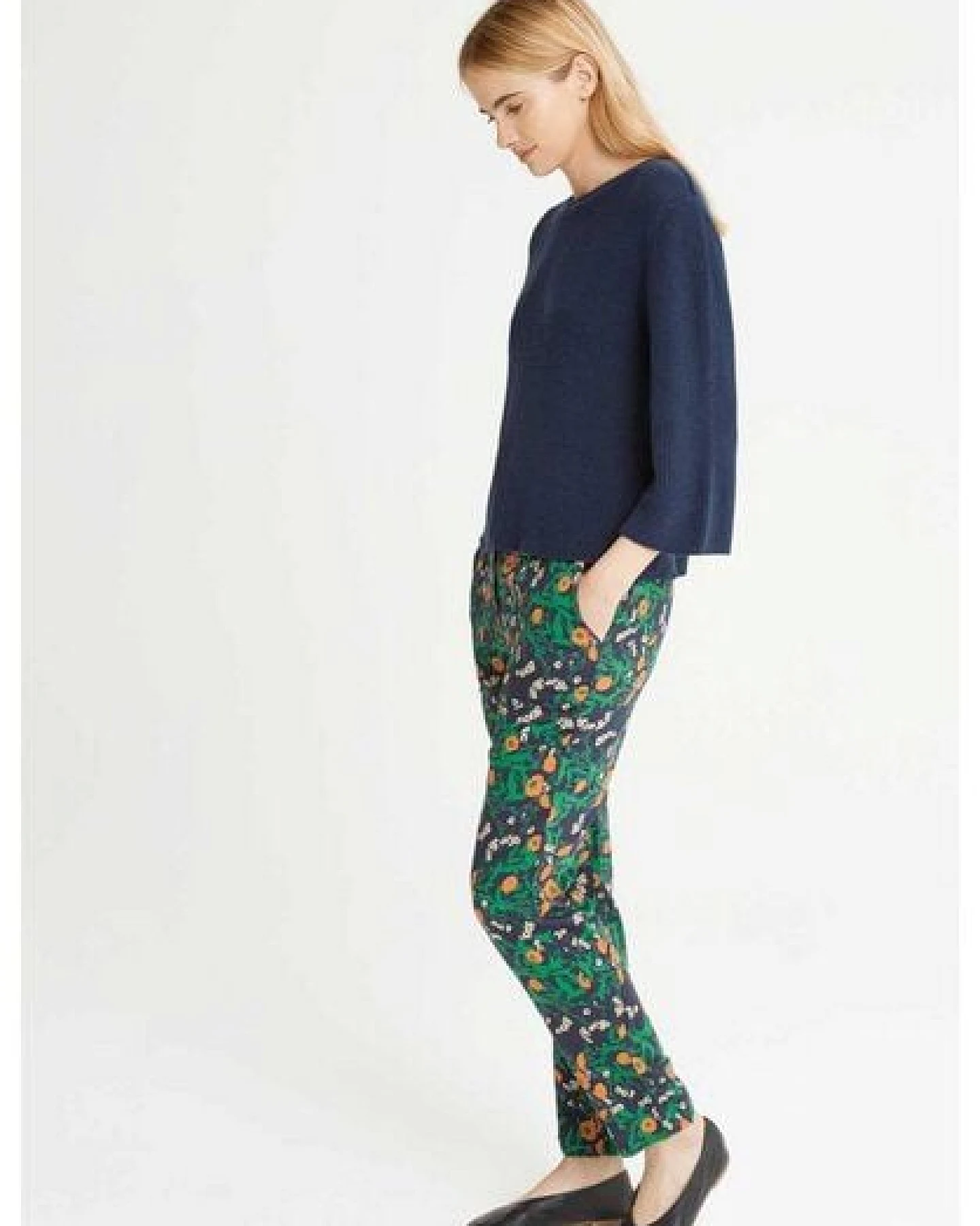 People Tree Claudia Marigold Print Trousers – Ansicht 4
