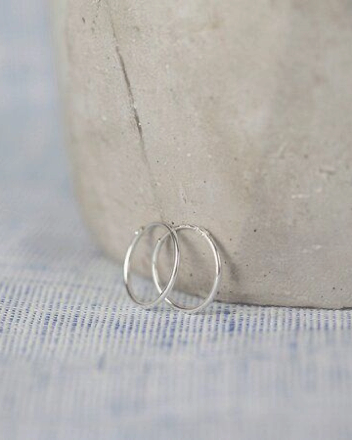 pikfine Silber Creolen // 17,5 mm – Ansicht 2