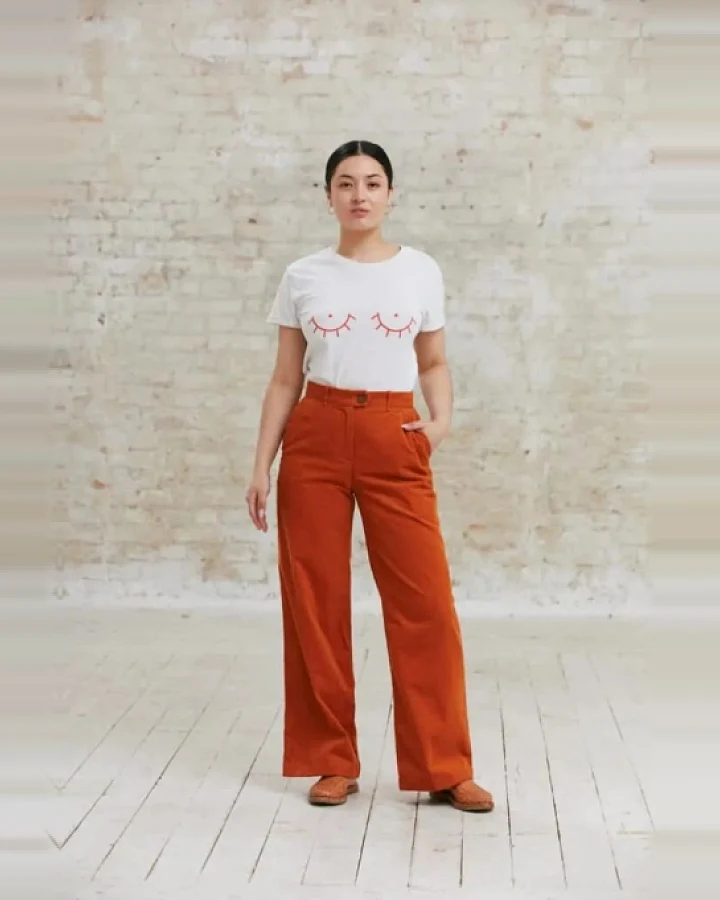 Jyoti - Fair Works Damen vegan Hose Suhrutam Amber