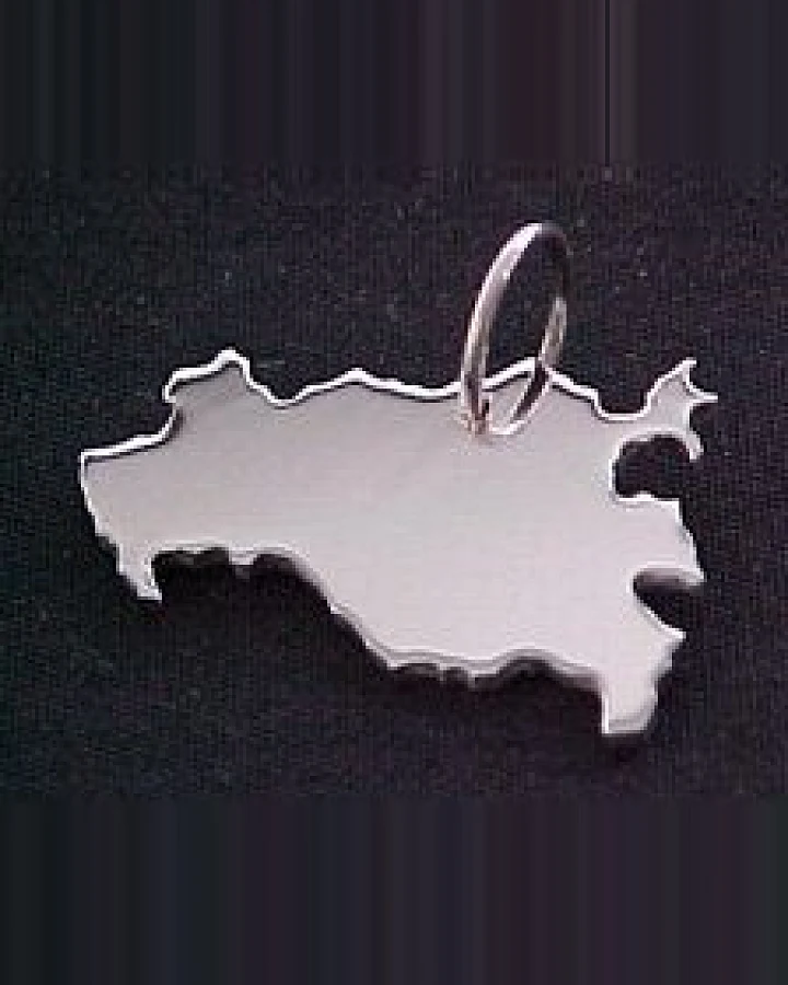 S.W.w. Schmuckwaren MECKLEMBURG-VORPOM. Kettenanhänger in 925 Silber