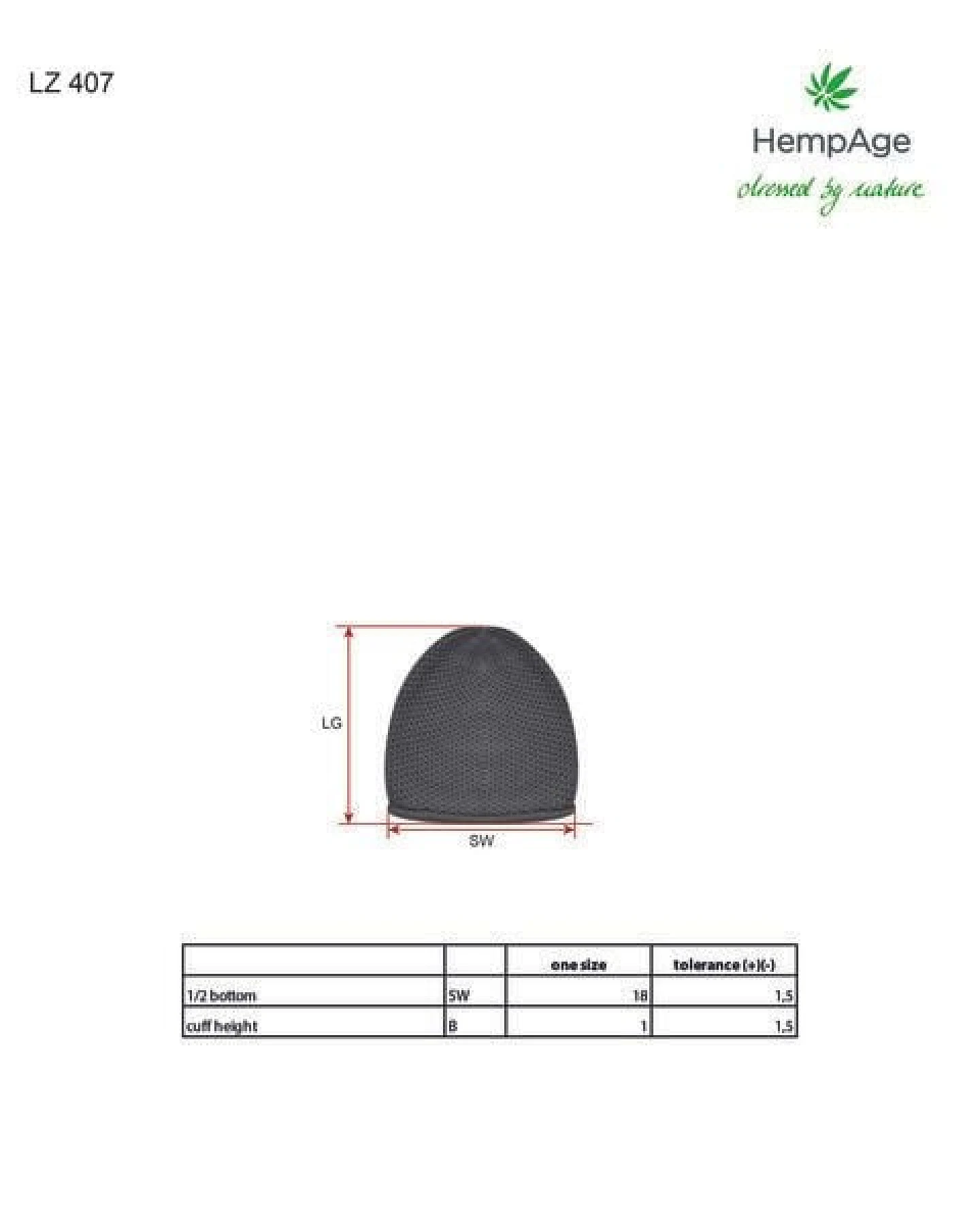 HempAge Damen / Herren Strickmütze Hanf/Bio-Baumwolle – Ansicht 3