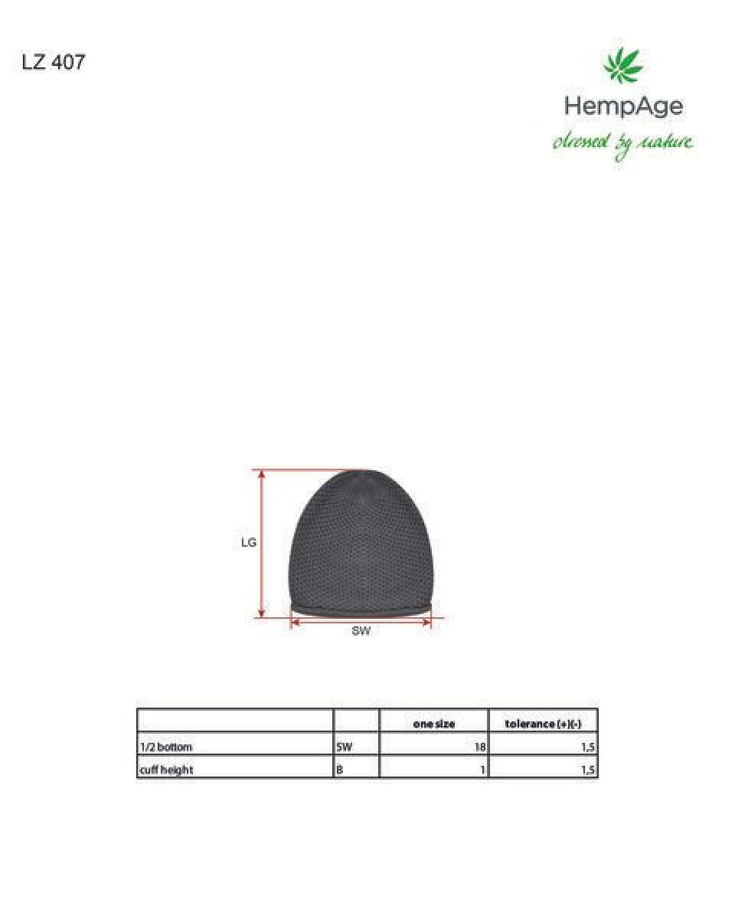 HempAge Damen / Herren Strickmütze Hanf/Bio-Baumwolle – Ansicht 3