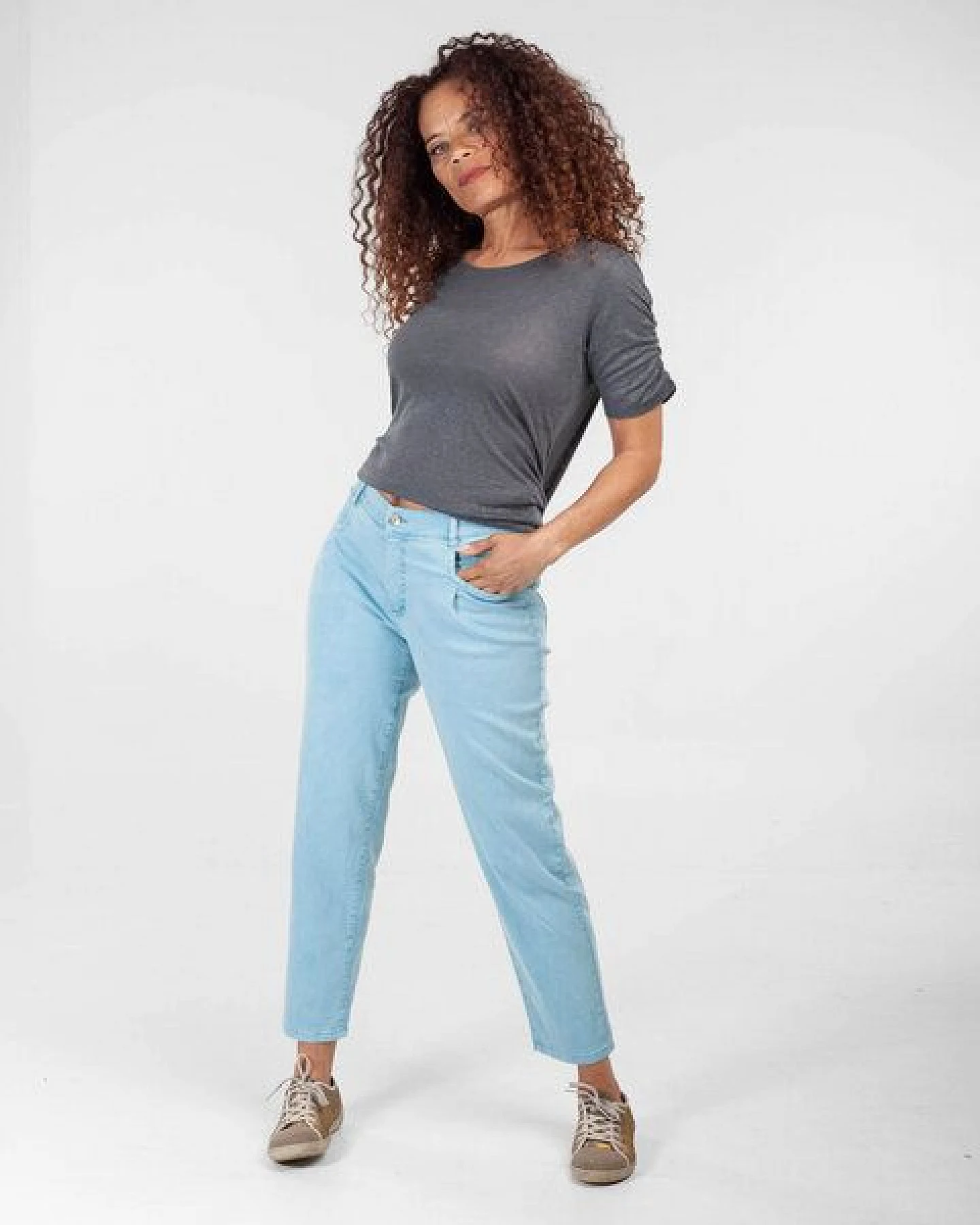 Alma & Lovis High Waist Jeans aus Bio-Baumwolle – Ansicht 3