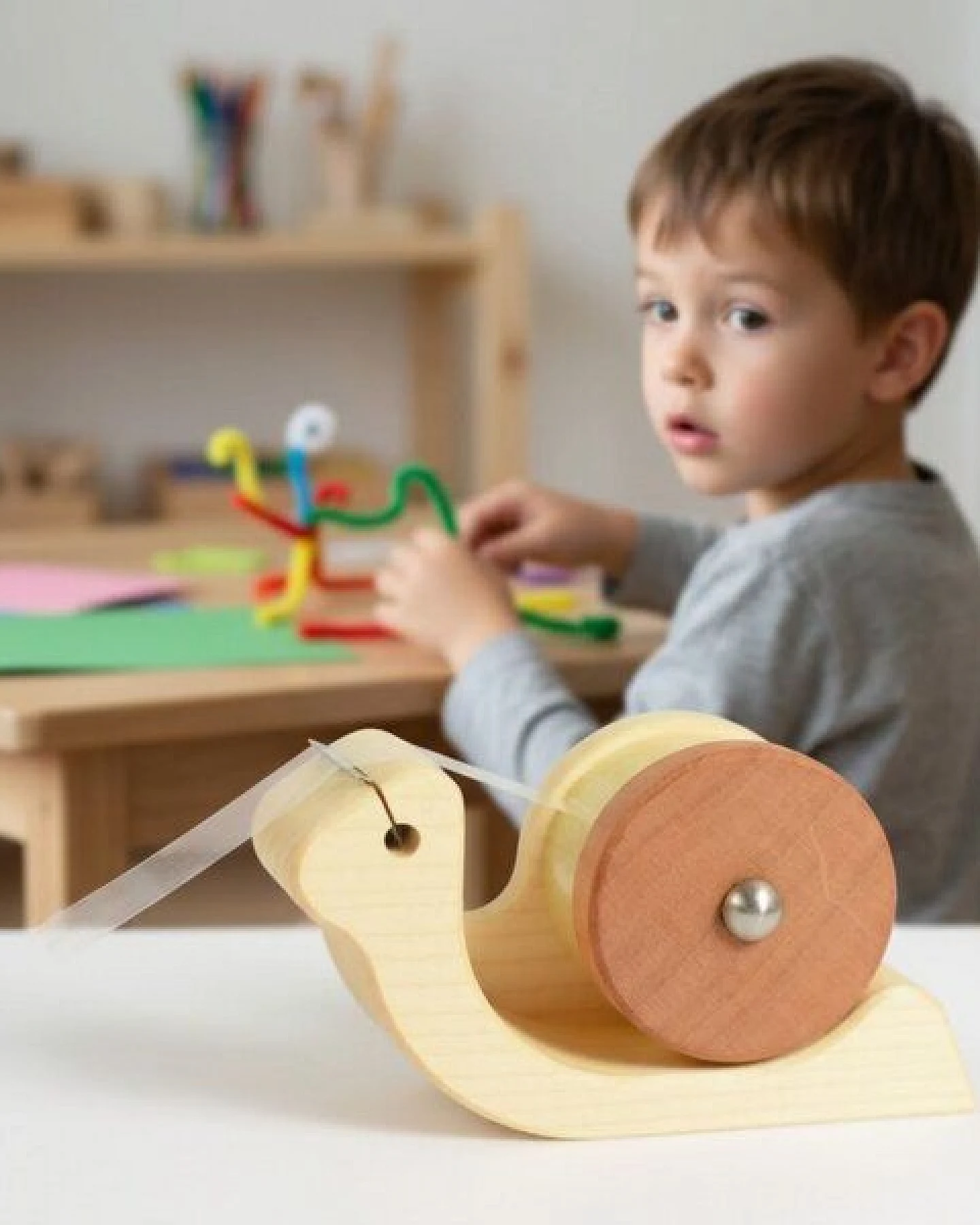 4betterdays Klebefilmabroller aus Ahorn und Birne Schnecke – Ansicht 2