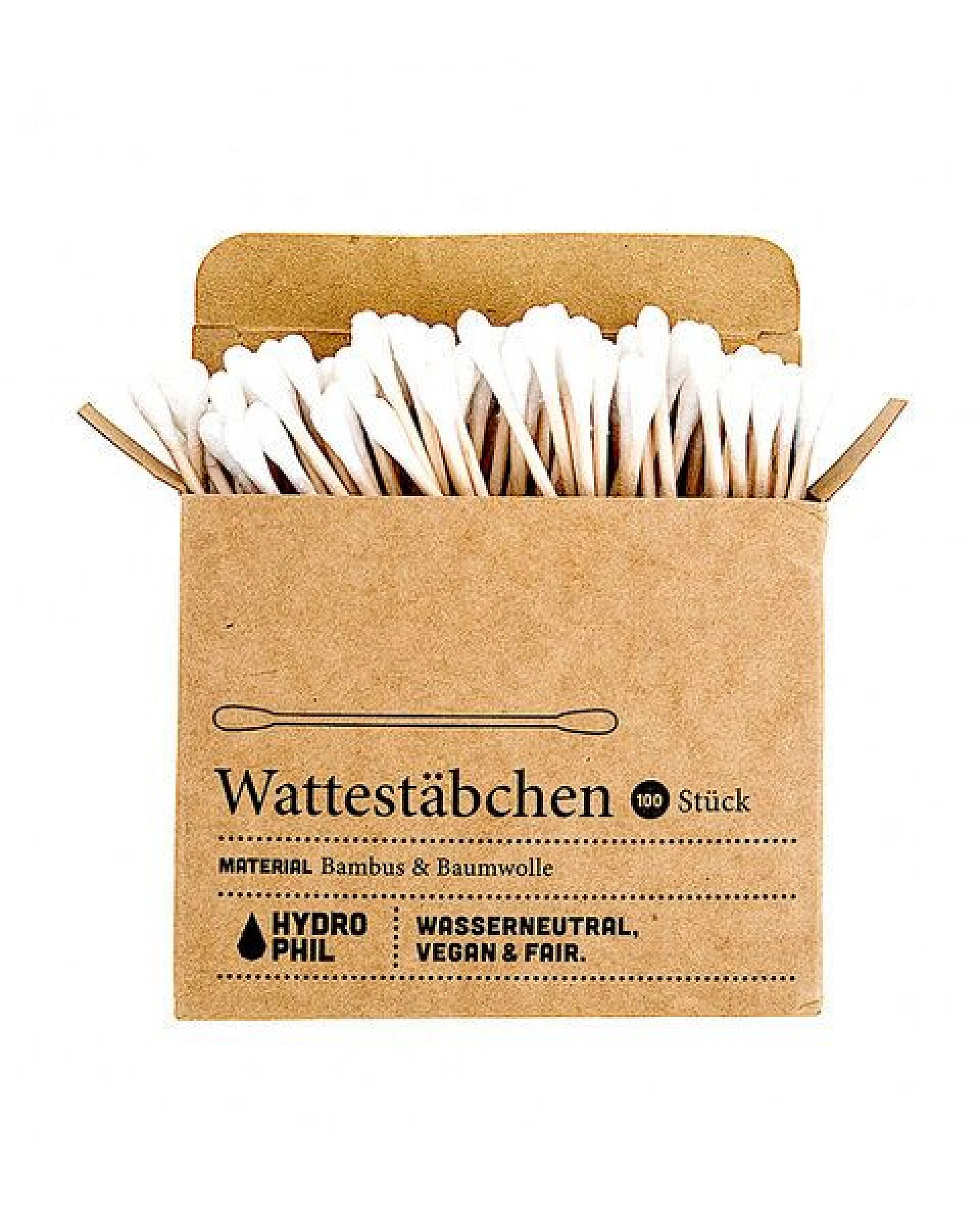 HYDROPHIL Bambus Wattestäbchen 10 x 100 Stk. – Ansicht 2