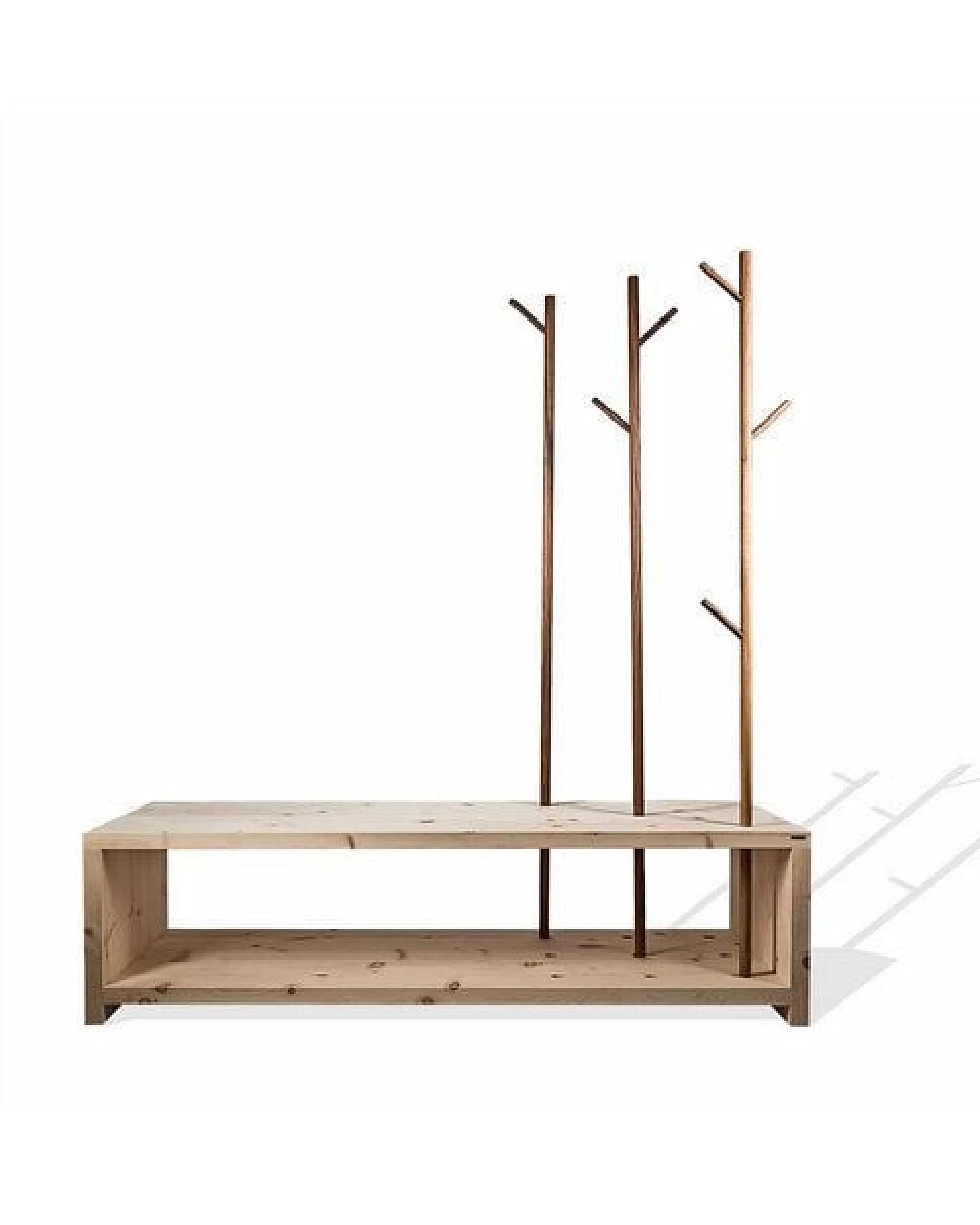 4betterdays Garderobe im Cross Country Style aus Zirbenholz 150x50x45 cm – Ansicht 3