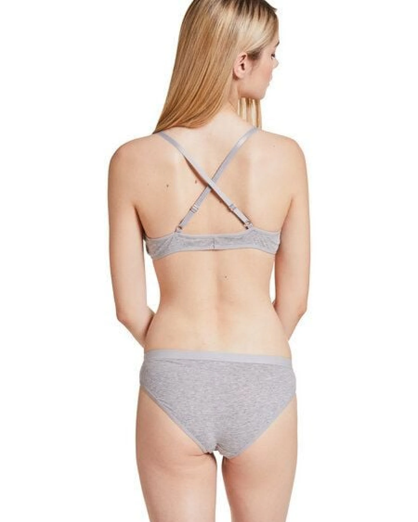 VATTER Bikini Slip "Steady Suzie" grey melange – Ansicht 3