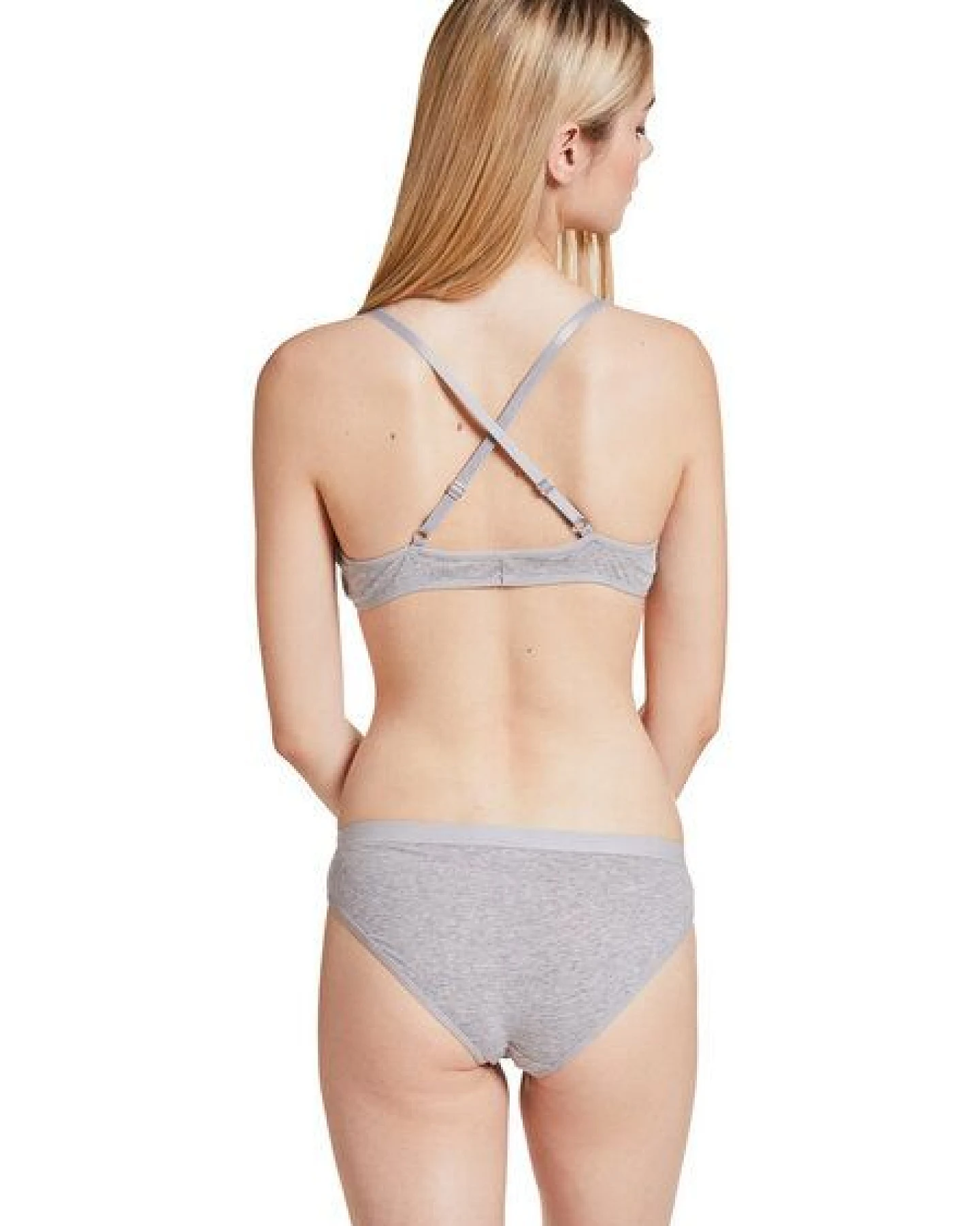 VATTER Bikini Slip "Steady Suzie" grey melange – Ansicht 3