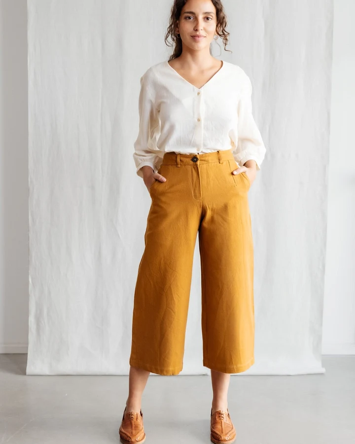 Jyoti Fair Works Damen vegan Culotte Hema Curry