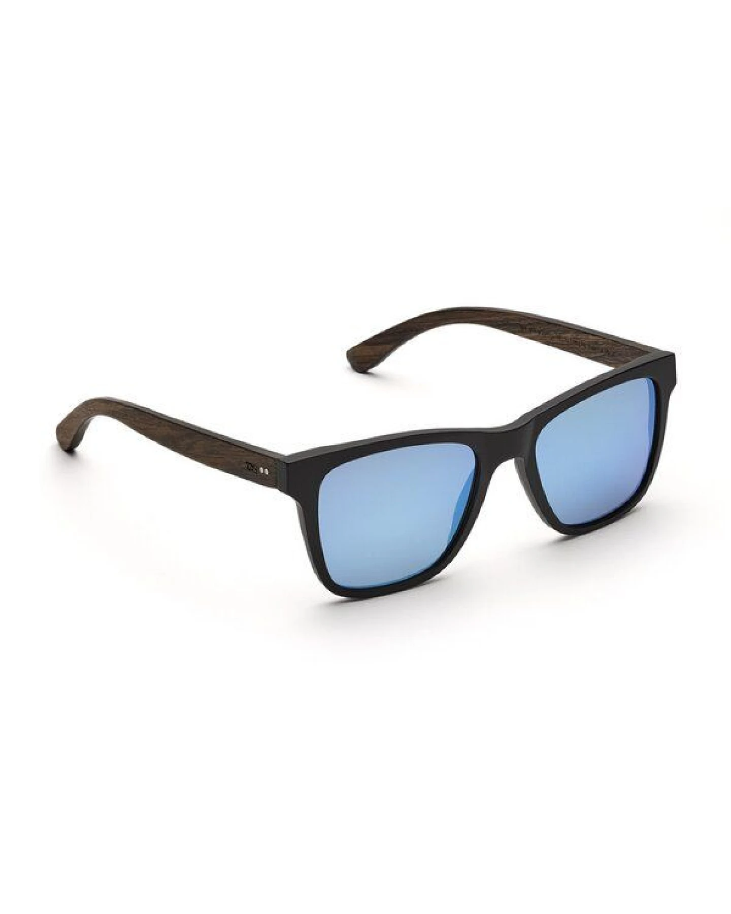 TAKE A SHOT Holz Sonnenbrille Eckig für Herren im sportlichen Design mit UV Schutz – Ansicht 2