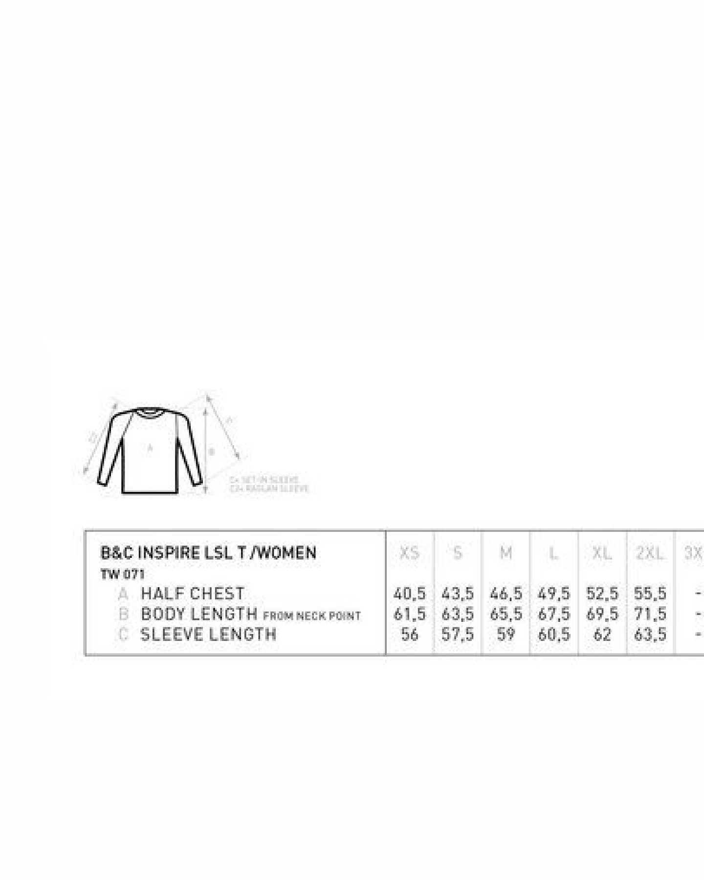 B&C Collection Inspire Langarm T-Shirt / Damen – Ansicht 3