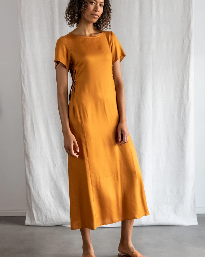 Jyoti Fair Works Damen vegan Kleid Ishani Kupfer