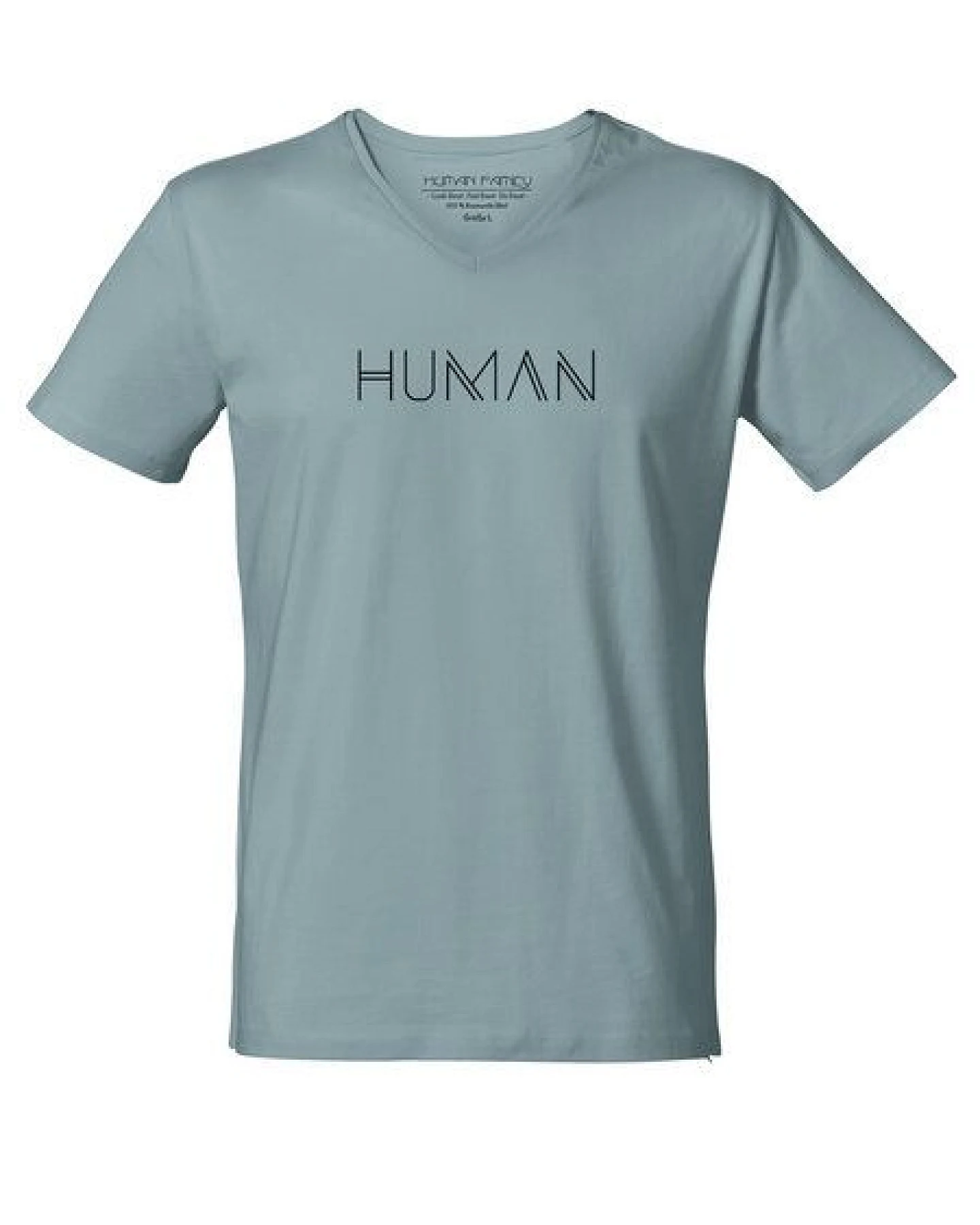 Human Family Bio Herren V-Neck T-Shirt "Human" – Ansicht 2