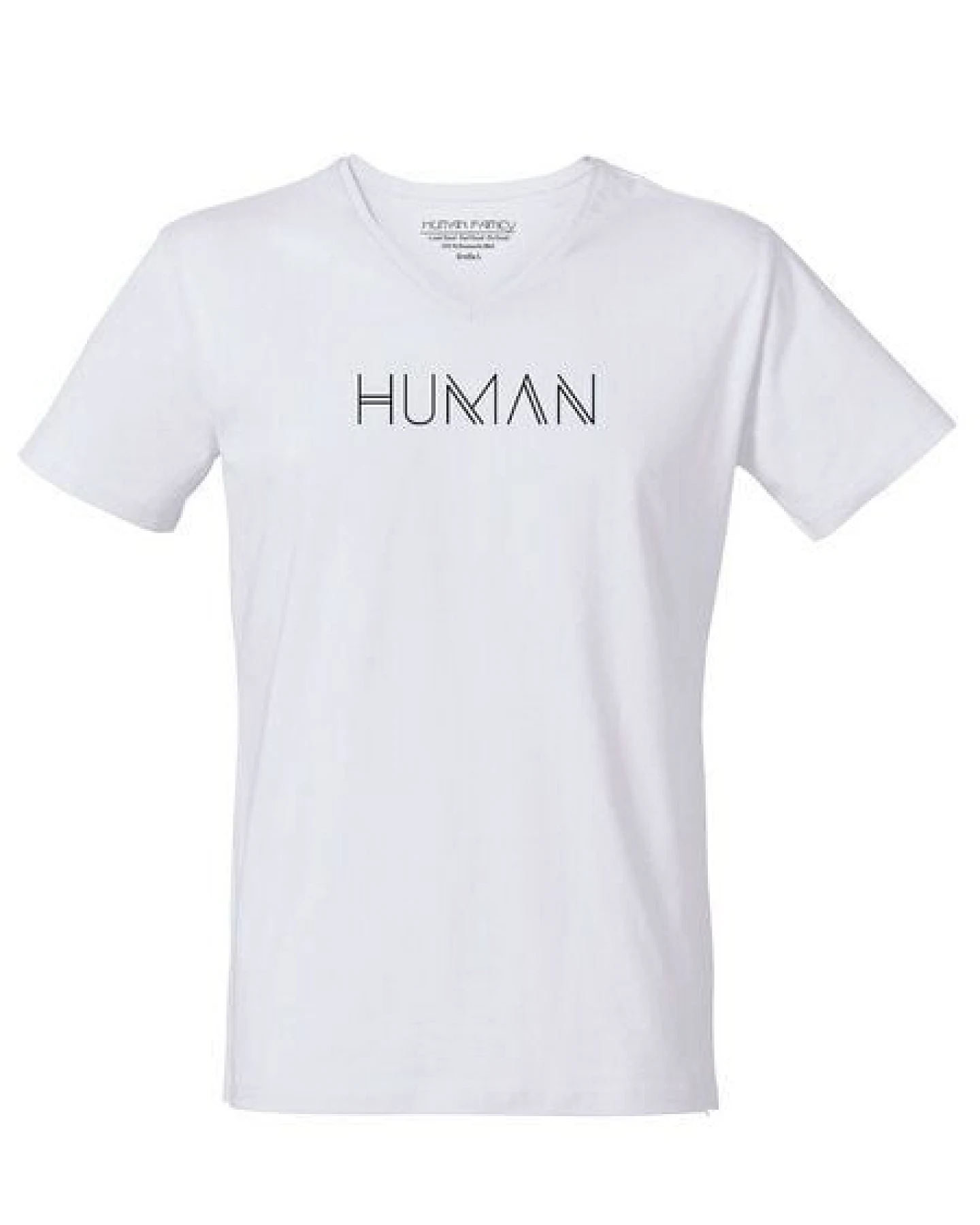 Human Family Bio Herren V-Neck T-Shirt "Human" – Ansicht 4