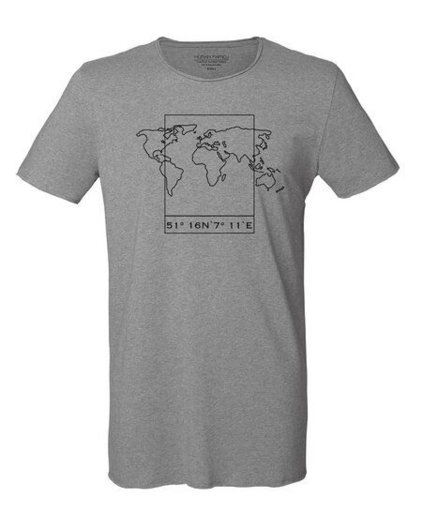 Human Family Bio Herren Sommer T-Shirt "Surfs - Worldmap" – Ansicht 2