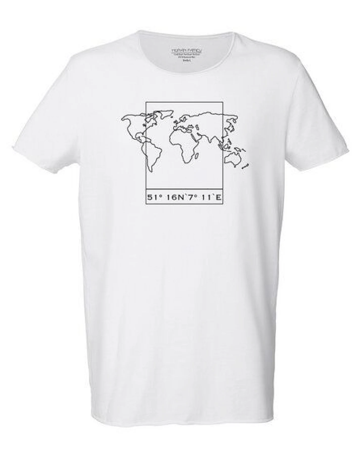 Human Family Bio Herren Sommer T-Shirt "Surfs - Worldmap" – Ansicht 3