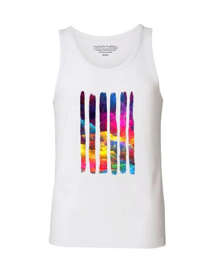 Human Family Herren Tanktop aus Bio Baumwolle "Jump - Colour Splash"