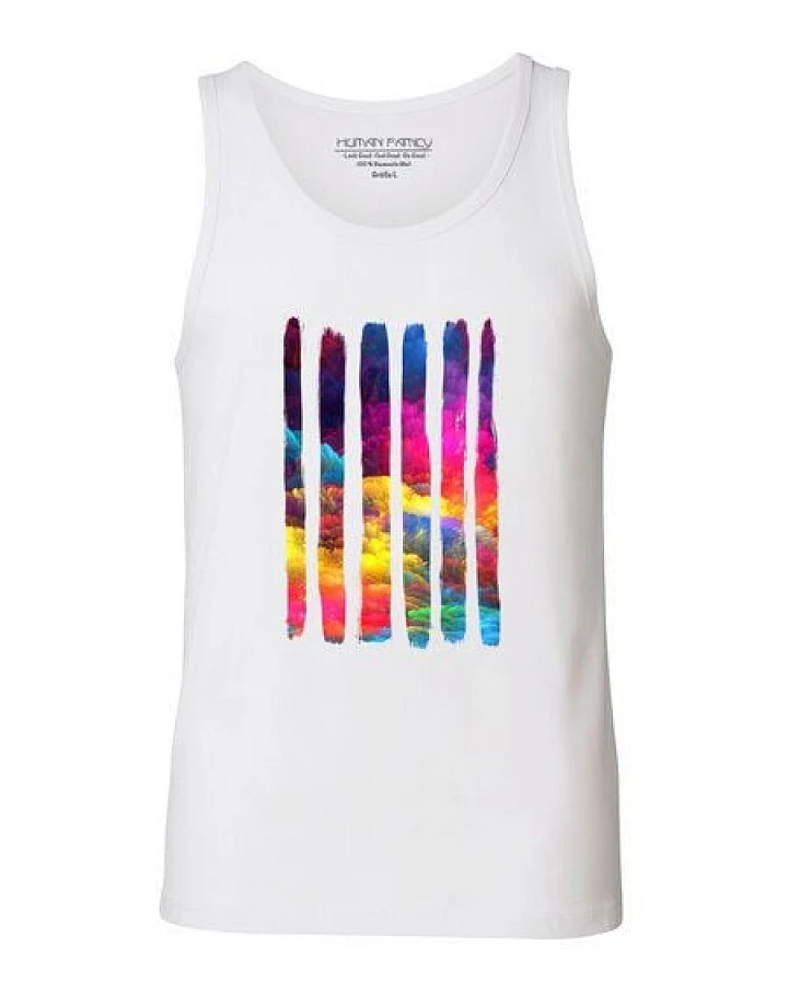 Human Family Herren Tanktop aus Bio Baumwolle "Jump - Colour Splash"
