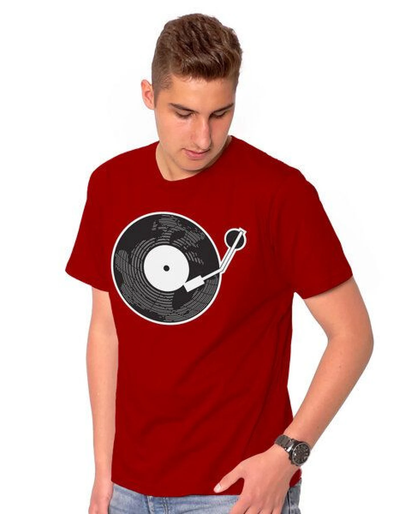 HANDGEDRUCKT "Scratch It" Männer T-Shirt – Ansicht 2