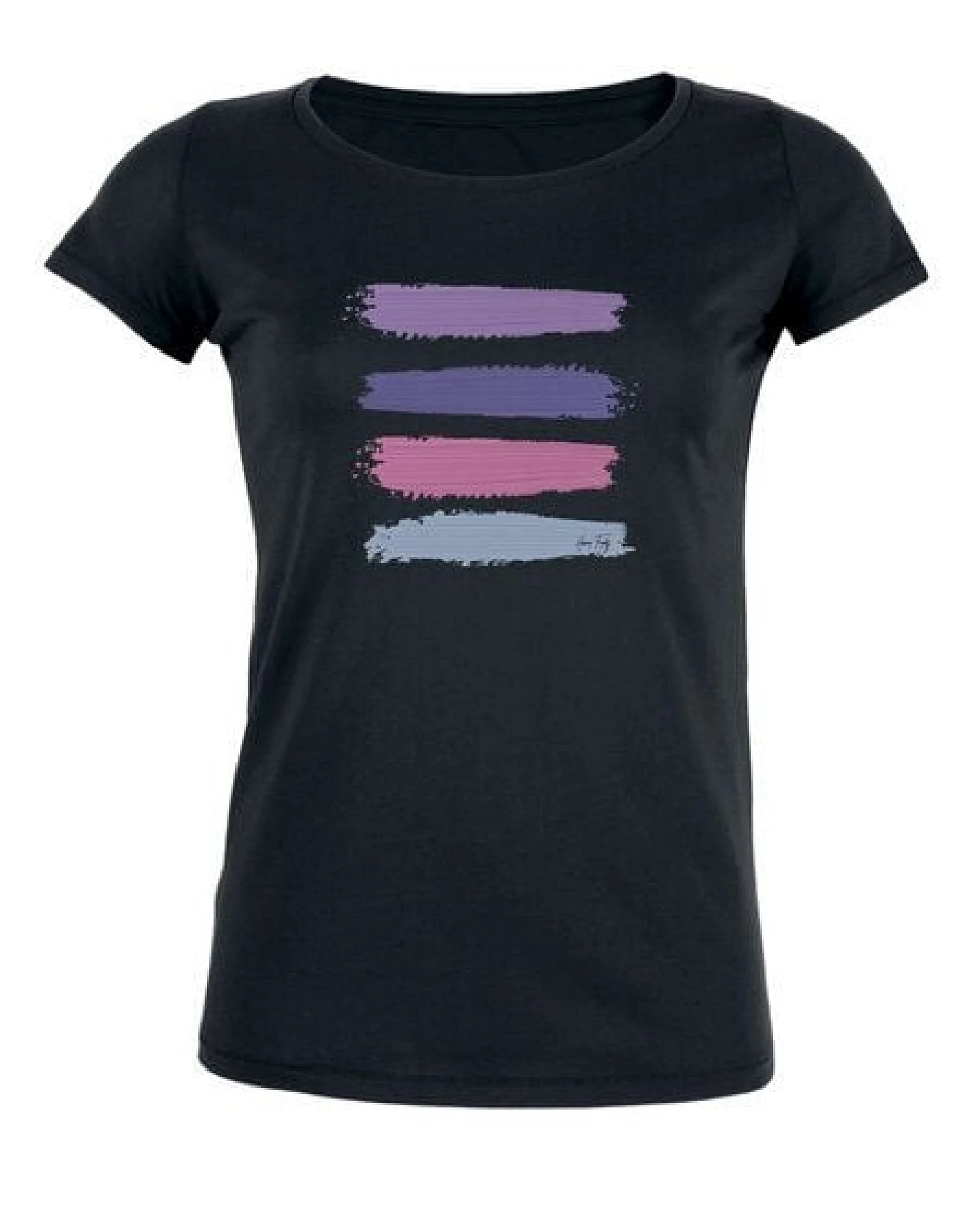 Human Family Damen Bio T-Shirt "Desires - Stripes" in weiss und schwarz – Ansicht 3