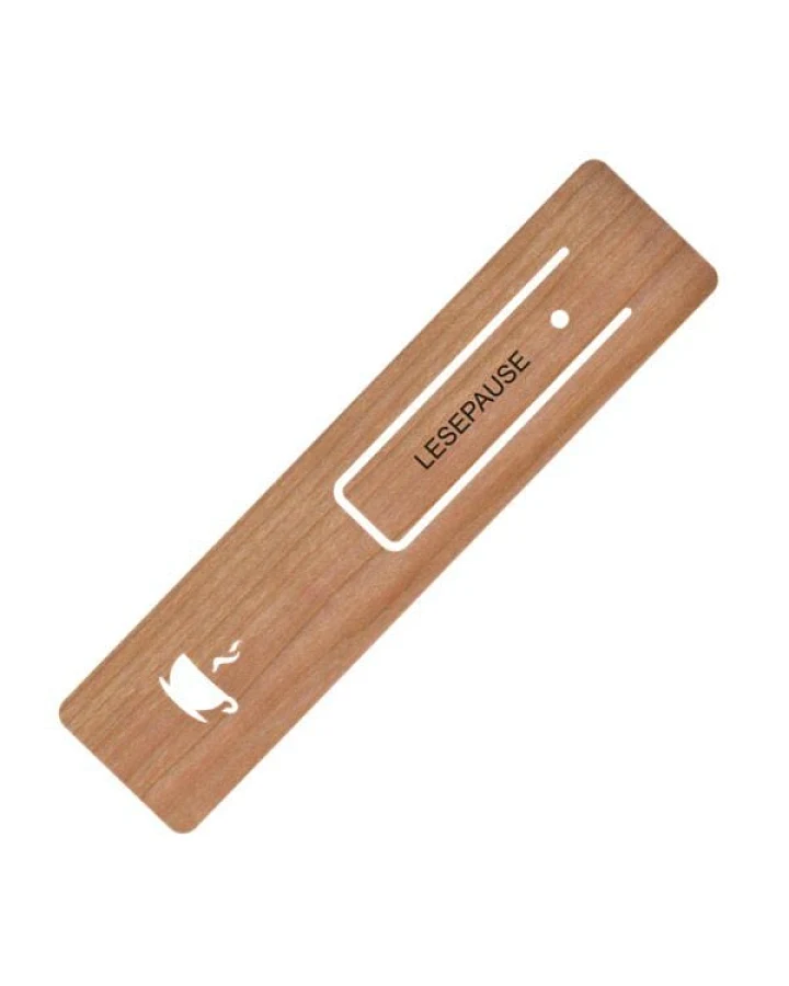 holzpost Lesezeichen "Lesepause"