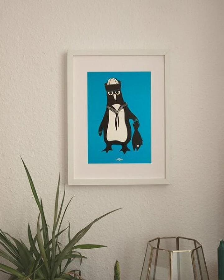 päfjes Pinguin Martin - Poster A4