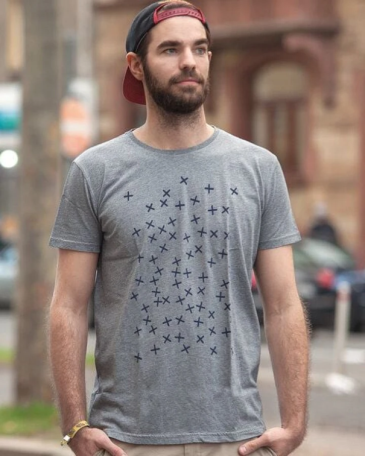 päfjes Fliesenkreuze - Männer T-Shirt - Fair Wear - Heather Grey