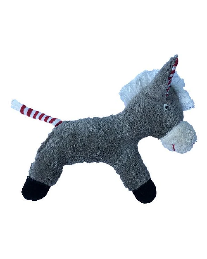 Pat und Patty Kuscheltier Greifling mit Rassel "Esel" , 100 % Baumwolle-kbA