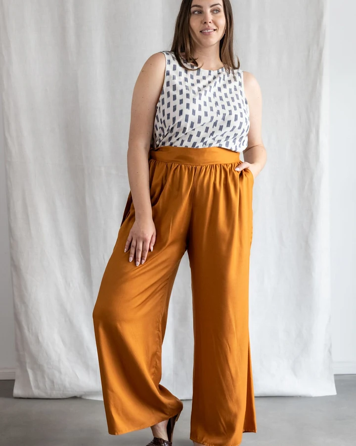 Jyoti - Fair Works Damen vegan Hose Rajni Kupfer