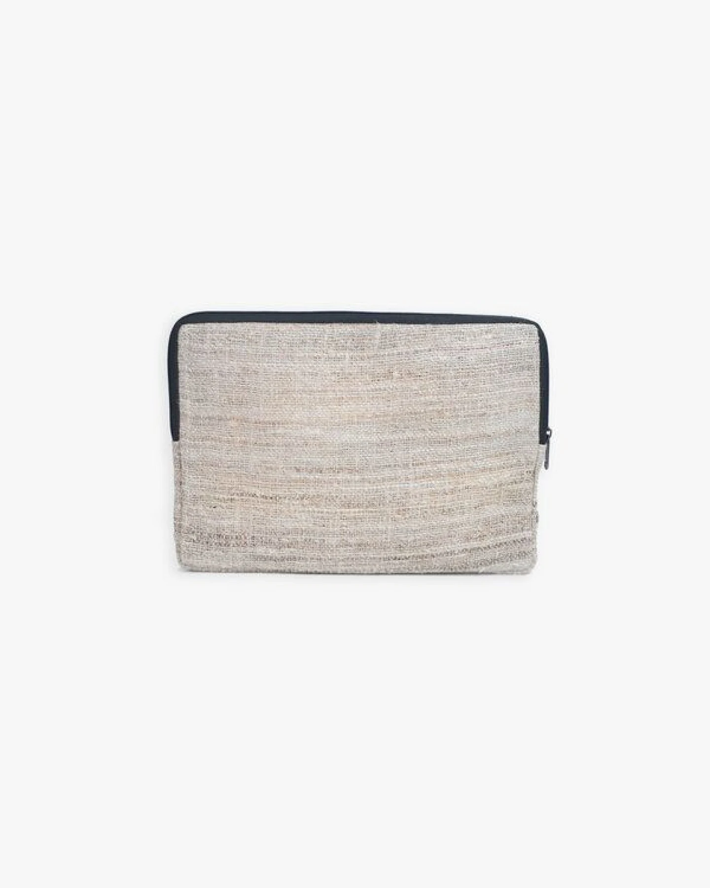 HH Laptop Sleeve HANF mit Recycle-Sari Innenseite 13 14 15 Zoll (Laptoptasche) von Himal Hemp – Ansicht 2
