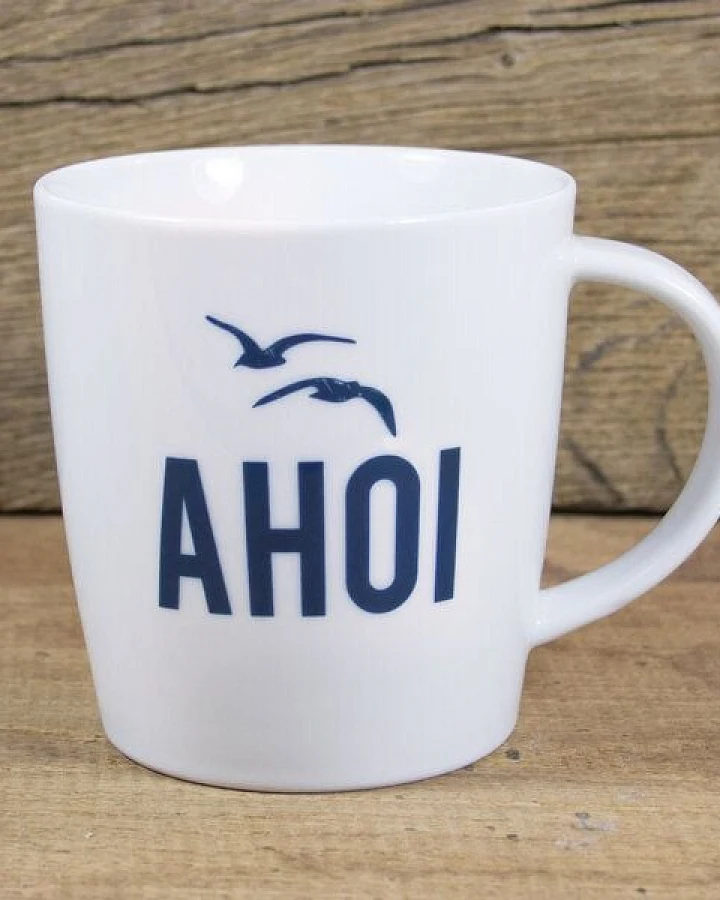 Bow & Hummingbird Großer Porzellanbecher Ahoi