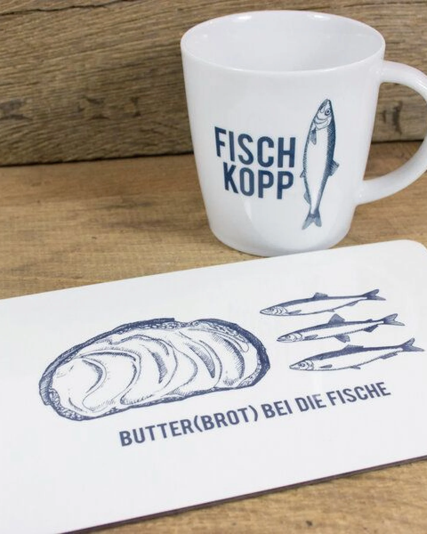 Bow & Hummingbird Großer Porzellanbecher Fischkopp – Ansicht 3