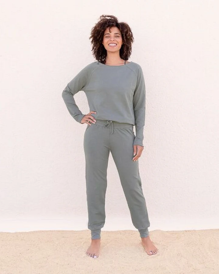 Jaya JULIA - Damen - Sweater für Yoga und Freizeit aus Biobaumwolle