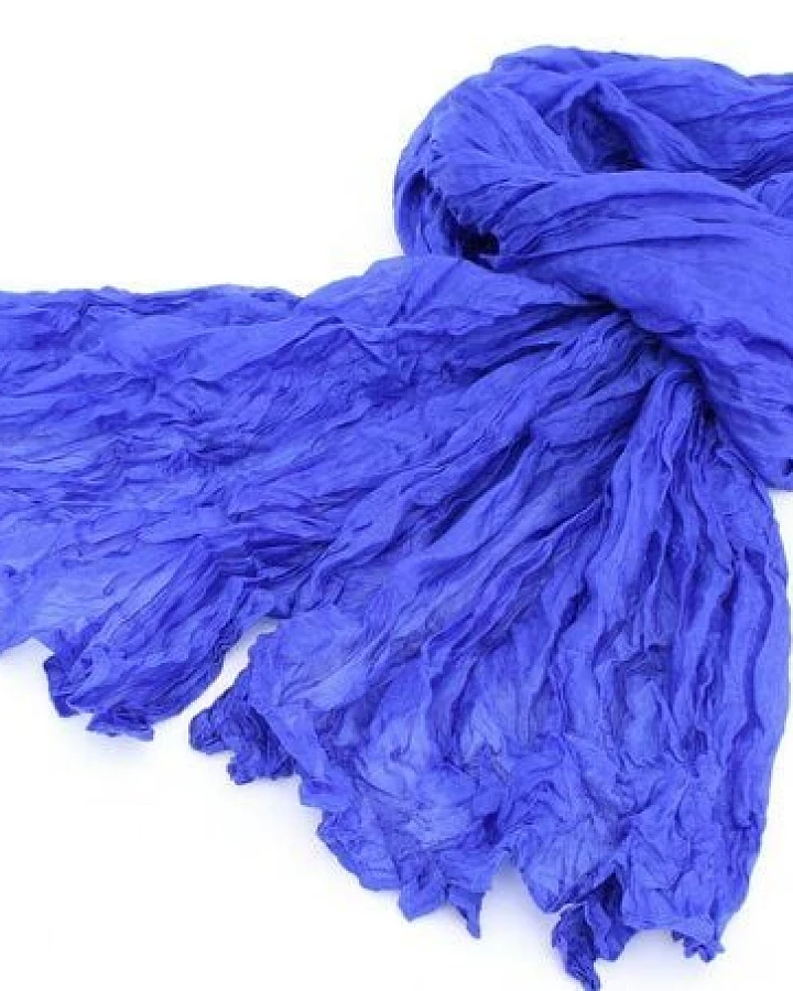 Schönes aus Indochina Seidenschal Crinkle royal