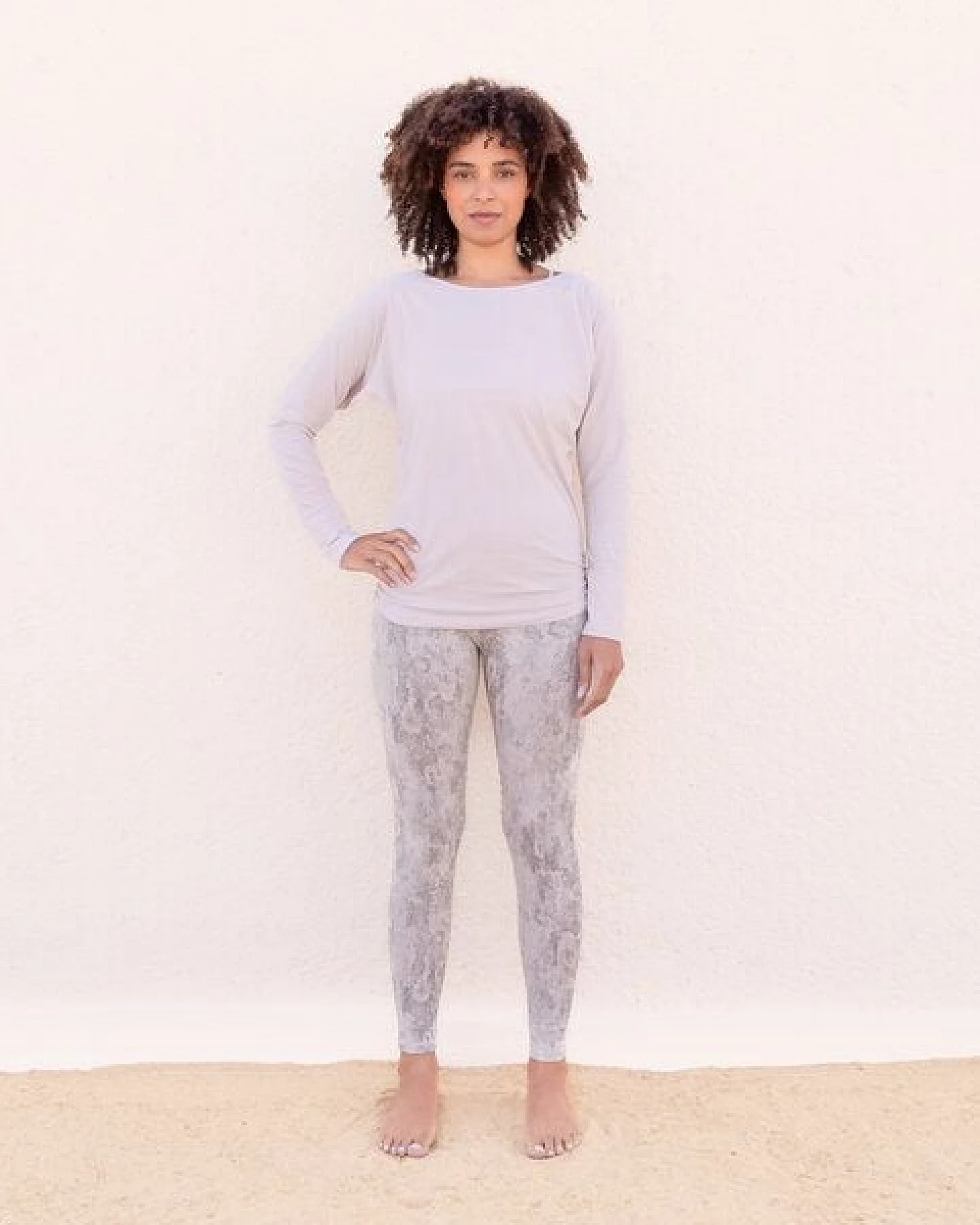 Jaya LEGGINGS SUMATRA - Hohe Taillen Leggings, Yoga & Freizeit aus Biobaumwolle – Ansicht 3