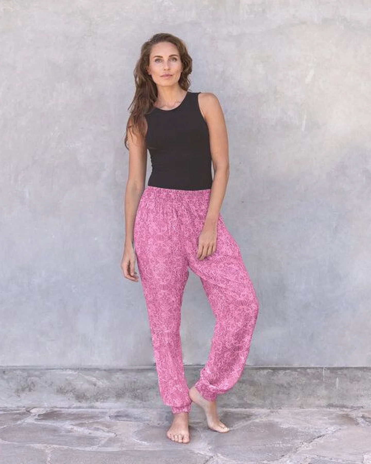 Jaya ANANDA PAISLEY - Damen - locker-leichte Sommerhose für Yoga und Freizeit – Ansicht 3